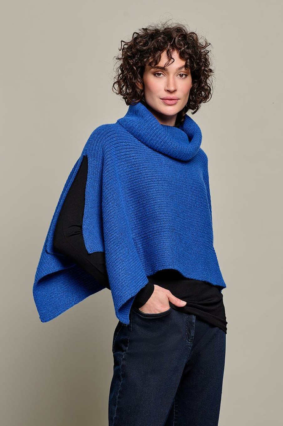 Accessoires Mart Visser | Morgan Poncho Kobalt