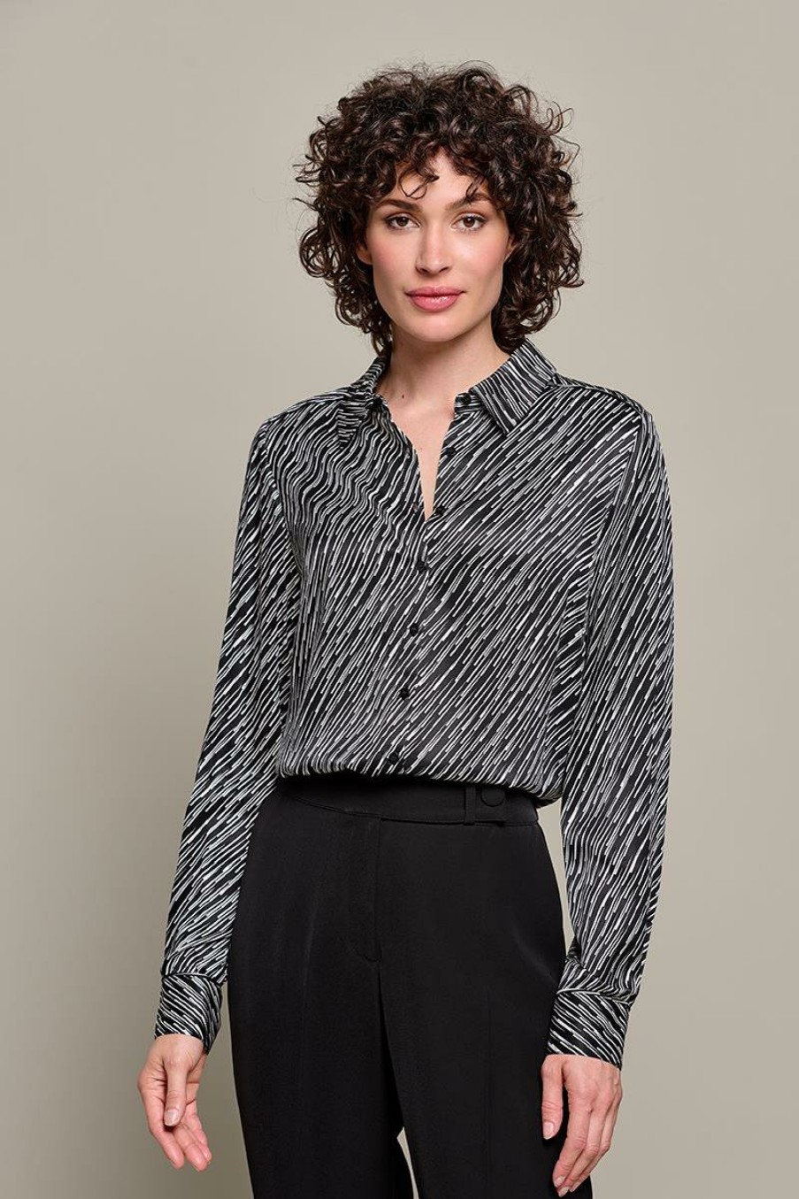 Blouses Mart Visser | Ross Blouse Zwart / Wit