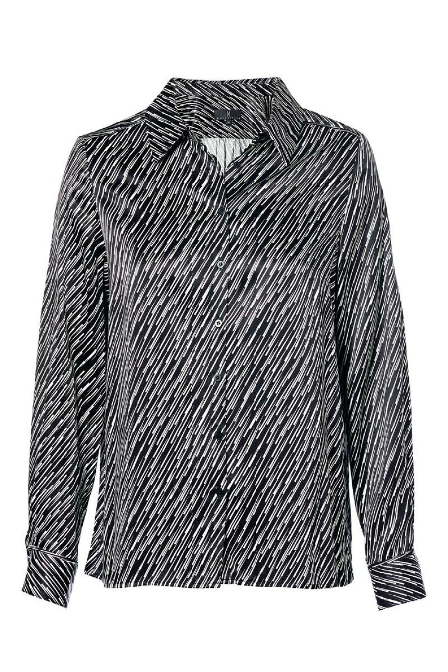 Blouses Mart Visser | Ross Blouse Zwart / Wit