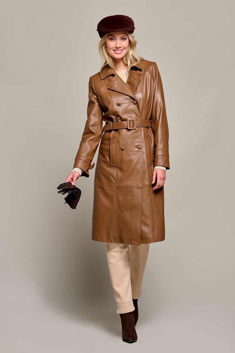 Jassen Mart Visser | Landal Trenchcoat Bruin