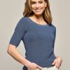 Tops & T-shirts Mart Visser | Quinn Top Grijs Blauw