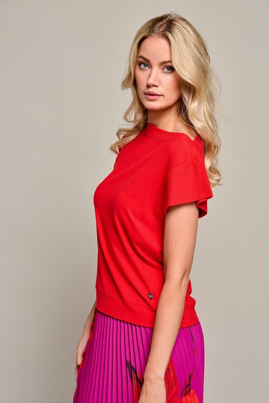 Tops & T-shirts Mart Visser | Demi Jersey Top Rood