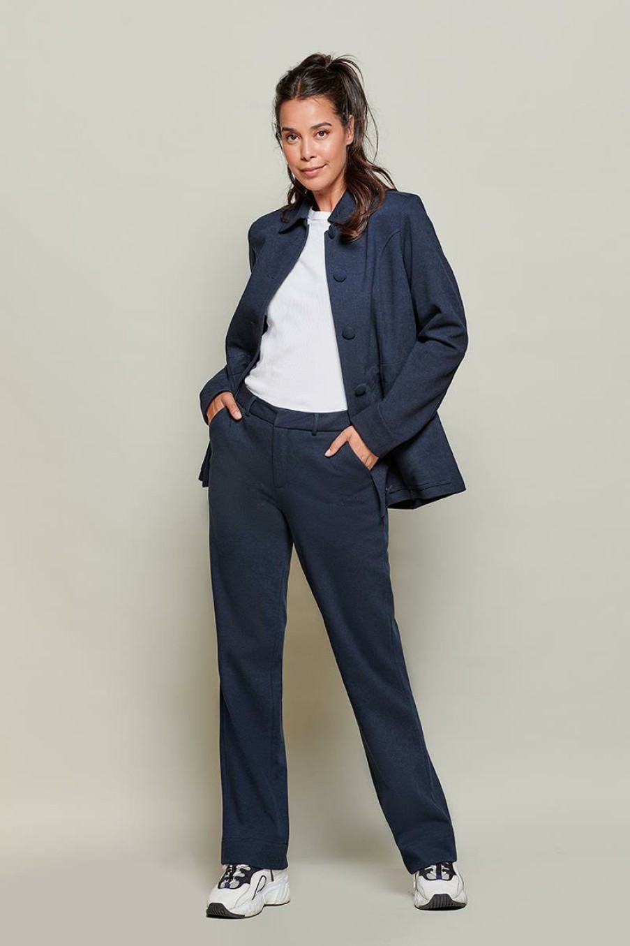 Broeken & Rokken Mart Visser | Caroline Tensen Orleans Trousers Navy