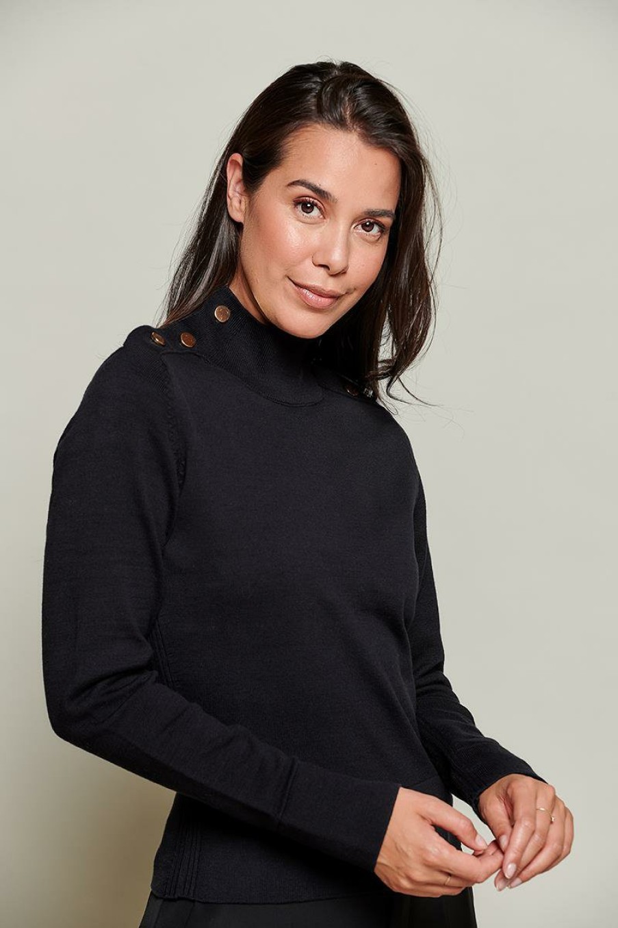 Truien & Vesten Mart Visser | Caroline Tensen Napels Sweater Zwart