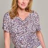 Tops & T-shirts Mart Visser | Flora Print Top Pink/Kobalt