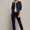 Blazer & Jackets Mart Visser | Britt Denim Biker Navy