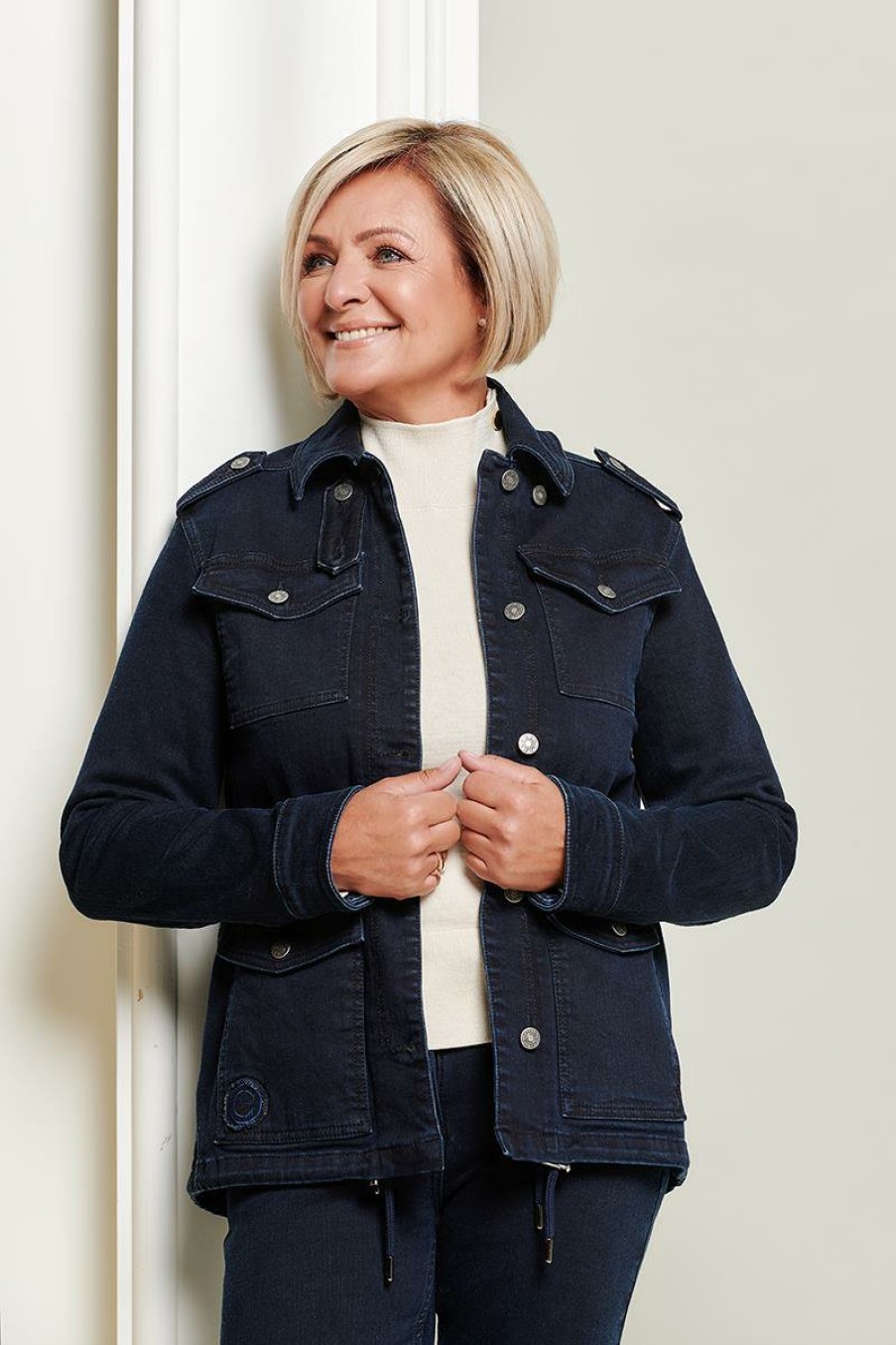 Blazer & Jackets Mart Visser | Caroline Tensen Montreal Denim Jacket Navy