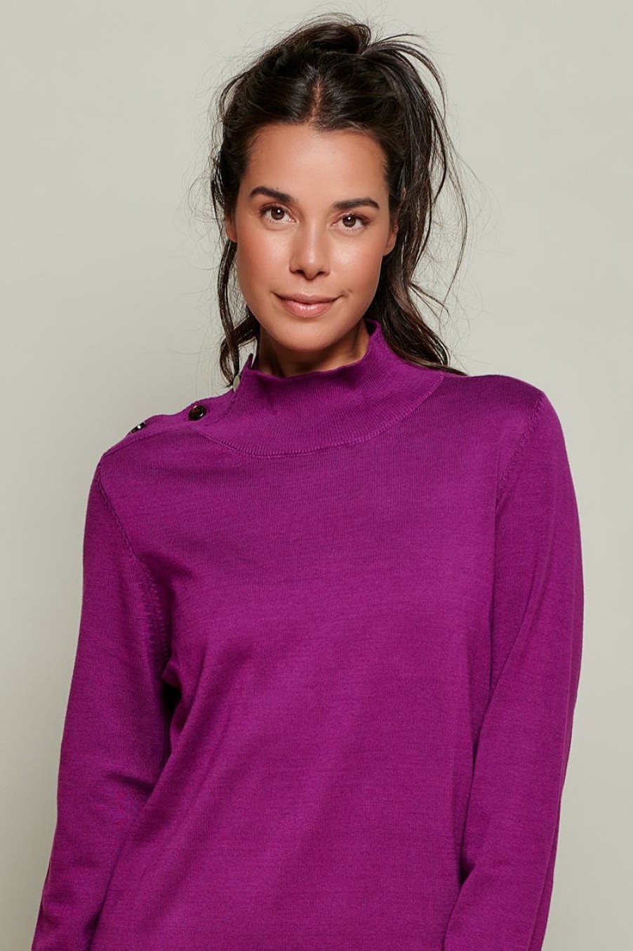 Truien & Vesten Mart Visser | Caroline Tensen Napels Sweater Cyclaam