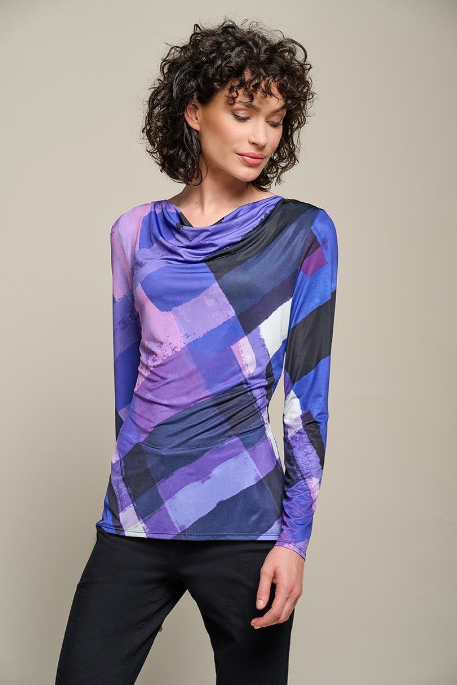 Tops & T-shirts Mart Visser | Bliss Jersey Print Top Paars