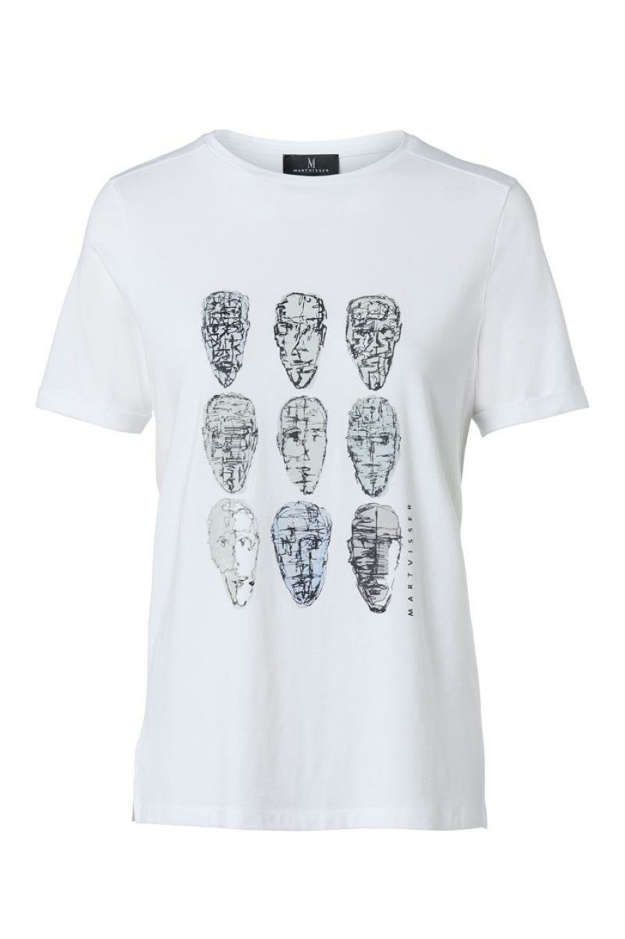 Tops & T-shirts Mart Visser | Nine Head Art Tee Grijs